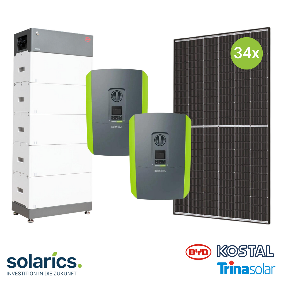 15kWp KOSTAL Solar-Komplettpaket mit Speicher
