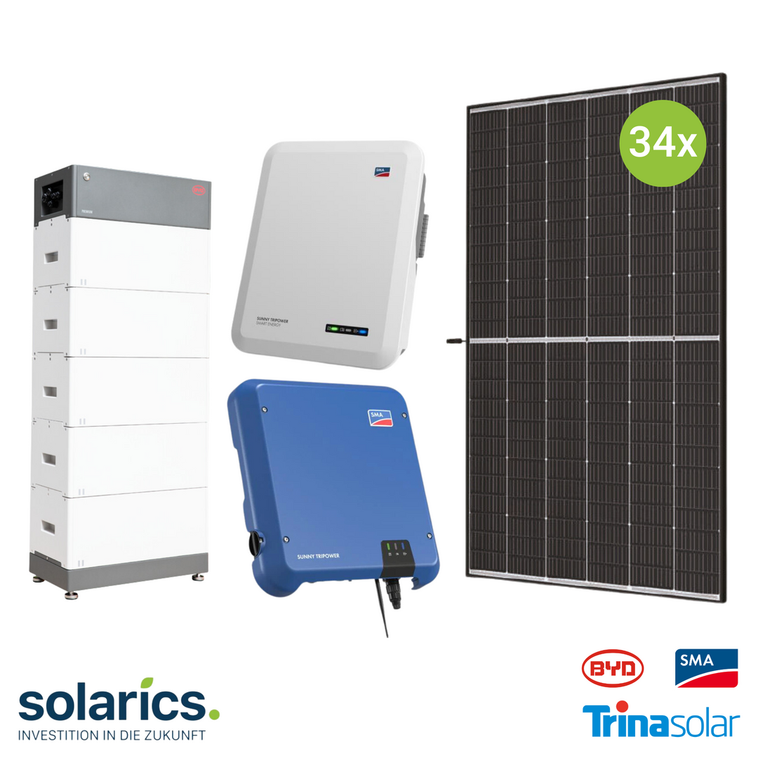 15kWp SMA Solar-Komplettpaket mit Speicher