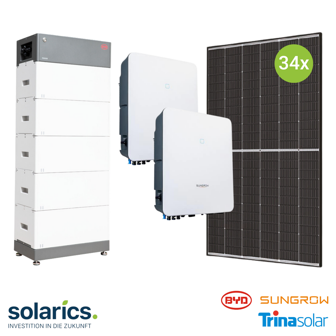 15kWp SUNGROW Solar-Komplettpaket mit Speicher