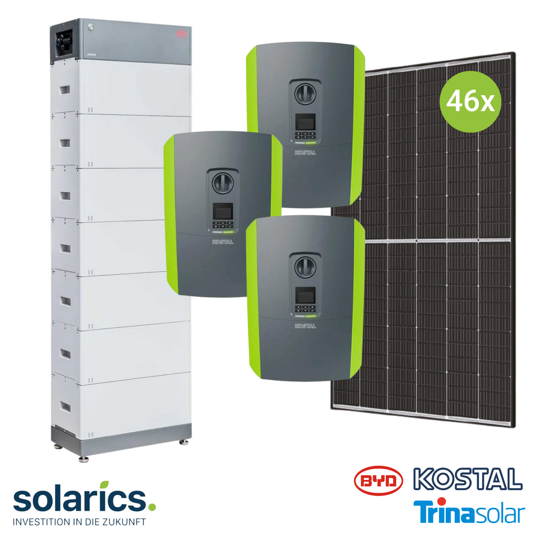 20kWp KOSTAL Solar-Komplettpaket mit Speicher