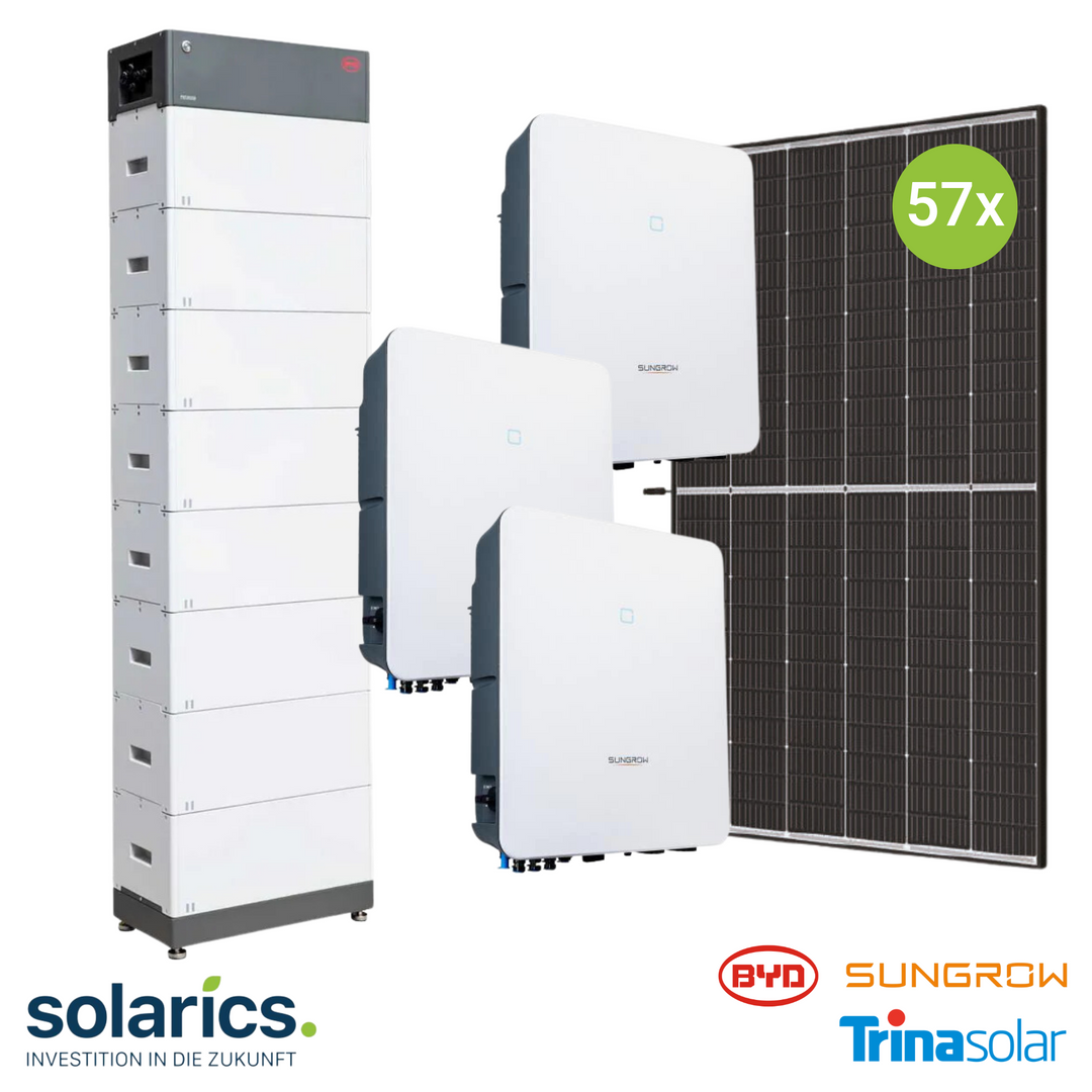 25kWp SUNGROW Solar-Komplettpaket mit Speicher