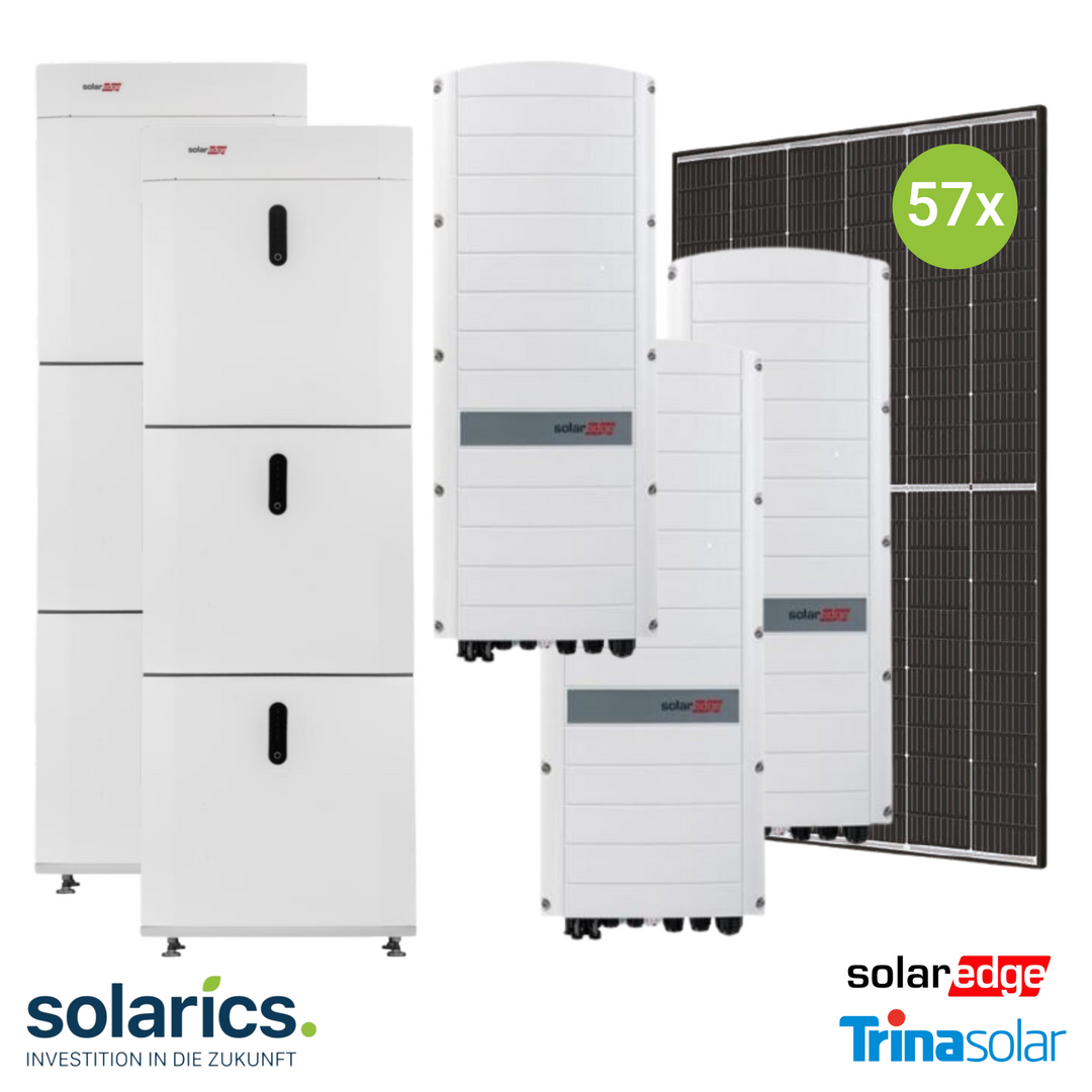 25kWp SolarEdge Solar-Komplettpaket mit Speicher