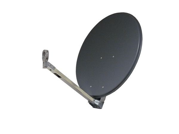 TELEVES Deutschland SAT-Spiegel graphit S660-G 67x71cm einarm Guss-Feedhalter -Art. 790401