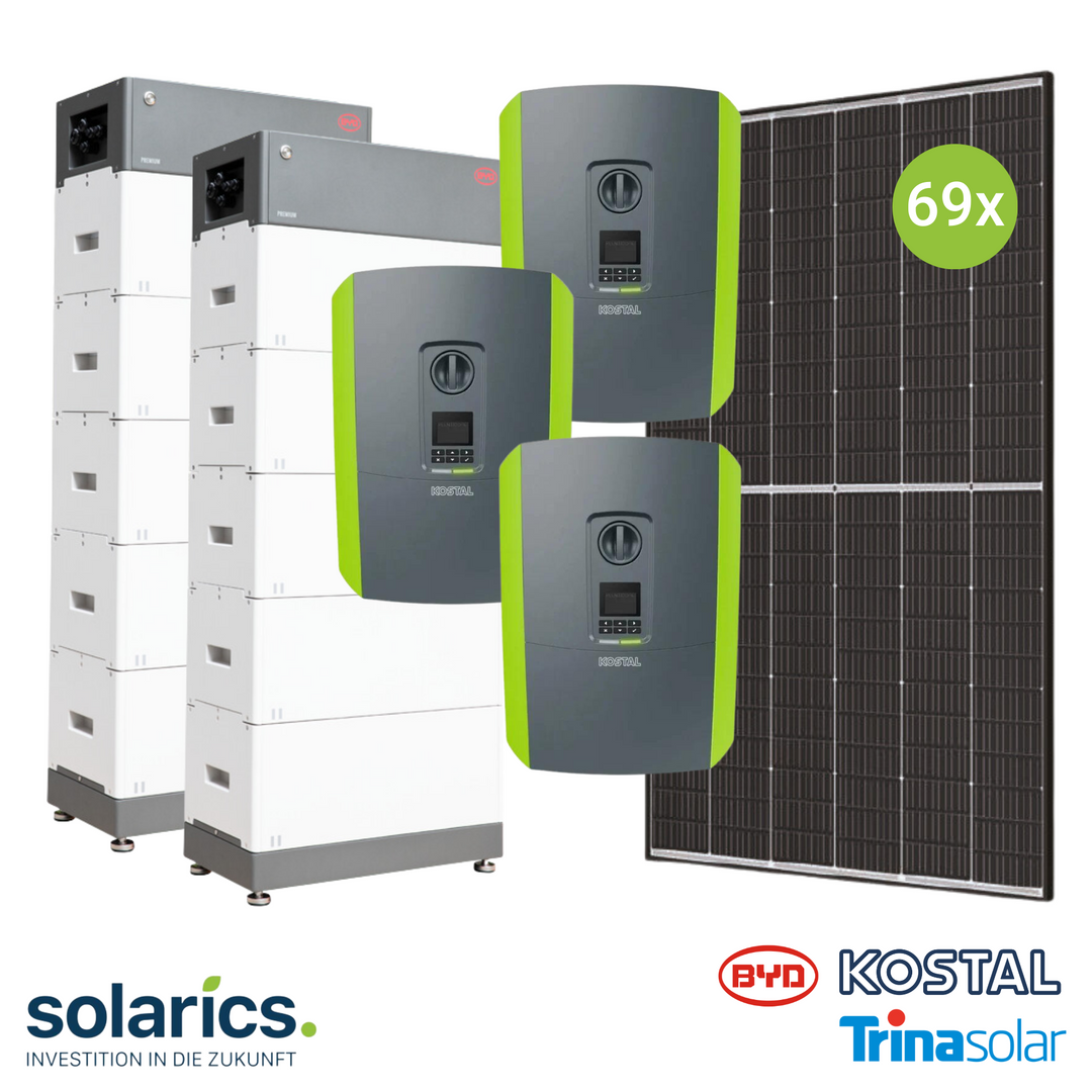 30kWp KOSTAL Solar-Komplettpaket mit Speicher