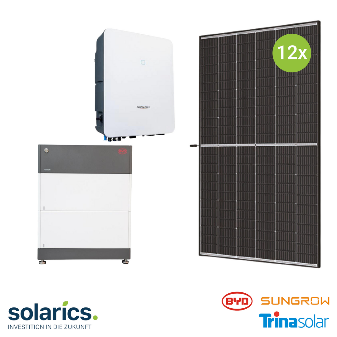 5kWp SUNGROW Solar-Komplettpaket mit Speicher