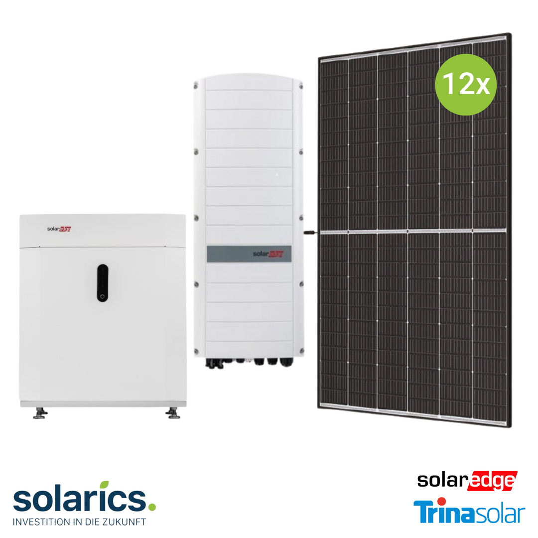 5kWp SolarEdge Solar-Komplettpaket mit Speicher