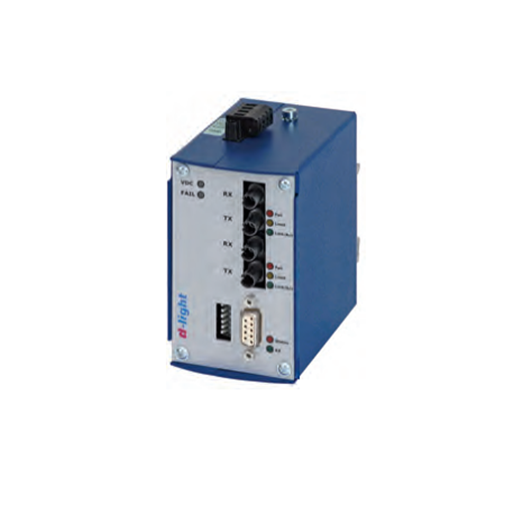 ABI-Sicherheitssysteme P-/M-BUS LWL-Konv. Daisy Chain - ST-Anschl.,Multi-Mode Faser,Einbau-Ausf. - Art. 15501-01