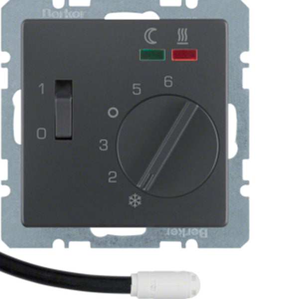 Berker Fussbodentemperaturregler 20346086 anthrazit samt