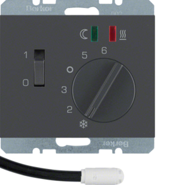 Berker Fussbodentemperaturregler 20347106 anthrazit matt