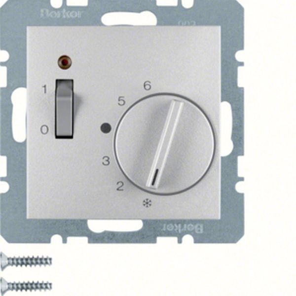 Berker Raumtemperaturregler 20301404 alu