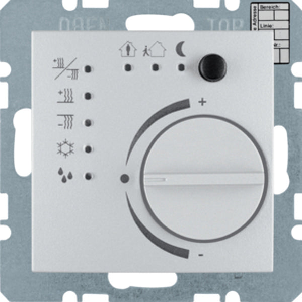 Berker Raumtemperaturregler 75441183 alu matt