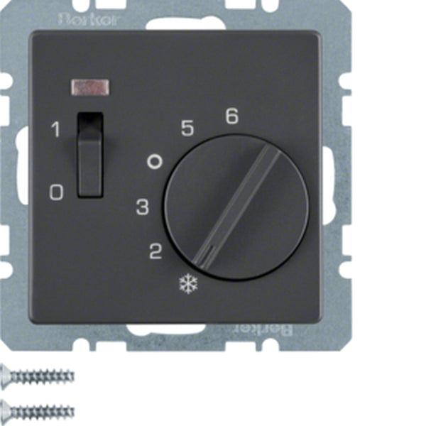 Berker Temperaturregler 20316086 24V anthrazit samt