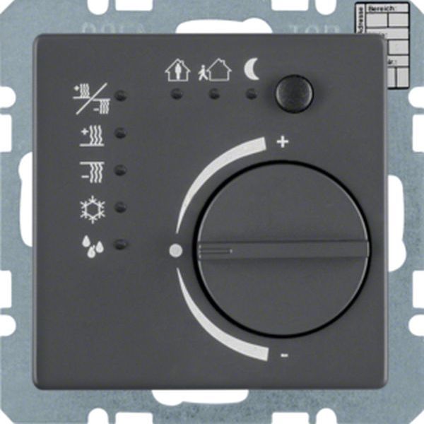 Berker Temperaturregler 75441126 anthrazit samt