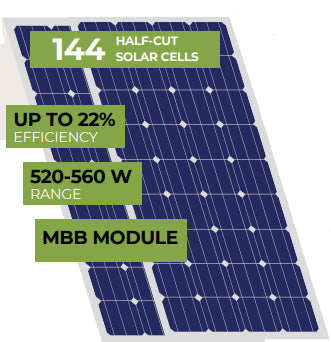 MKTEK Solpower India Private Limited - Solarmodul - Bifacial 540-575W 540 - Art. 228230