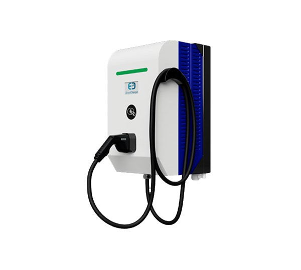 EnerCharge Ladestation DCW 40, DC-Wallbox, 40 kW, mit Typ2 Ladedose, RFID, 4 m Ladekabel
