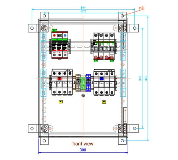 ENWITEC Trennstellen und Anschlusskästen GAK TYPE S-1000-4S(2X)XX-T63-BC-W-PES-1.0