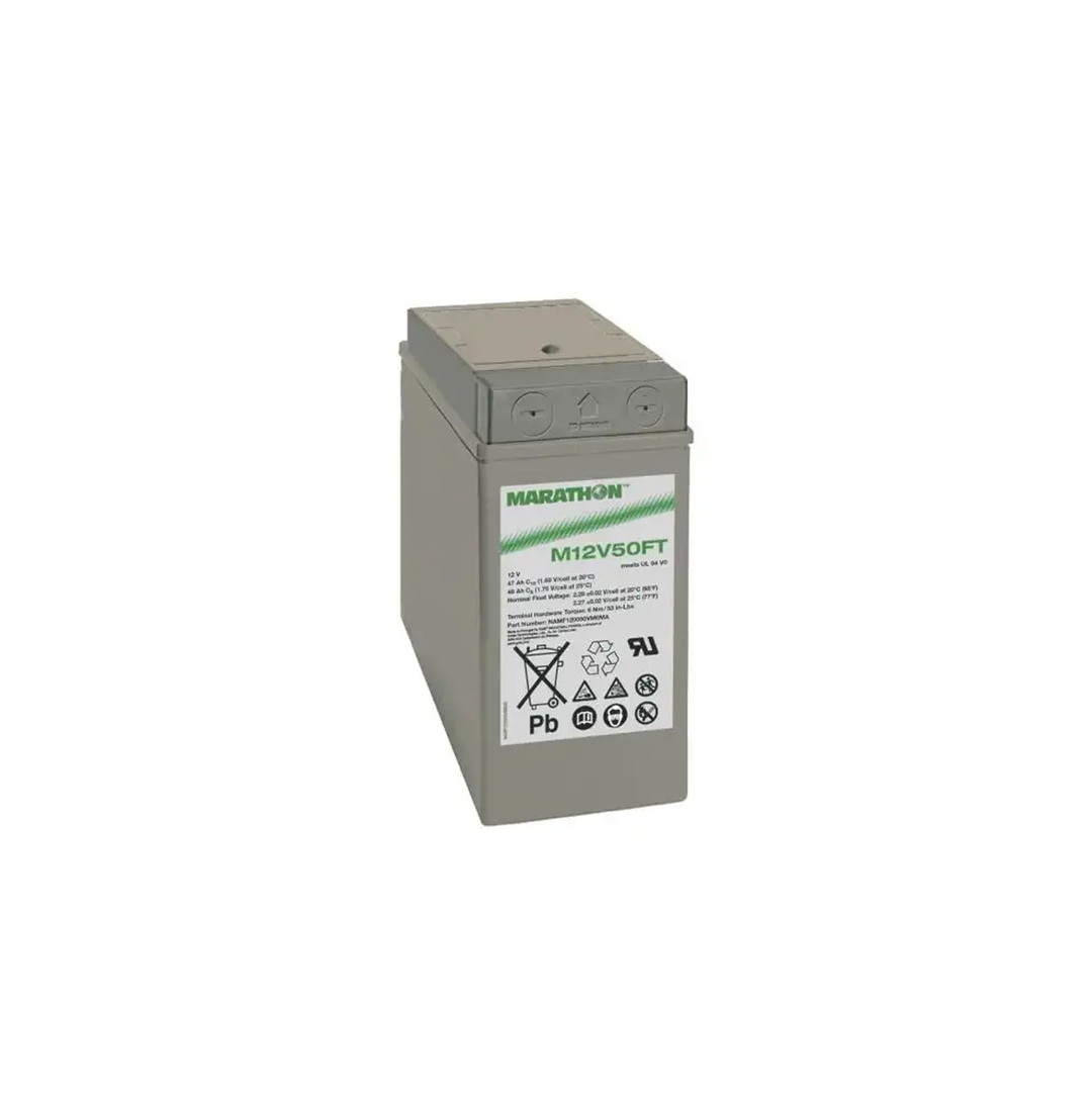 Exide Marathon Bleiakku M12V50FT – 12V 50Ah Frontterminal AGM-Akku inkl. MTZ