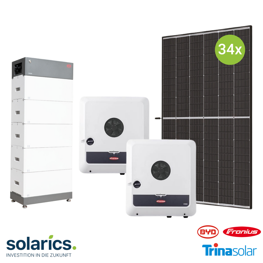 15kWp FRONIUS Solar-Komplettpaket mit Speicher