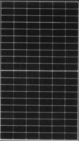 Jinko 460 W, Half-Cut, MultiBB, schwarzer Rahmen, weiße Rückseitenfolie, 30-mm-Rahmen