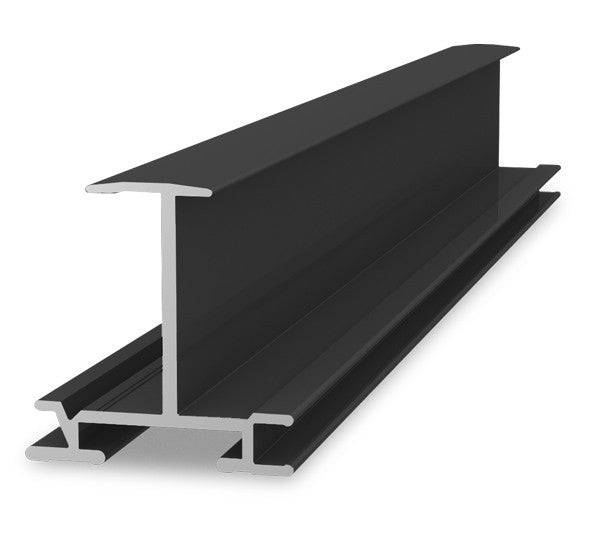 K2 Systems Montagesysteme Insertion Rail 40 5,10m Schwarz Eloxiert Horizontalschiene 40mm