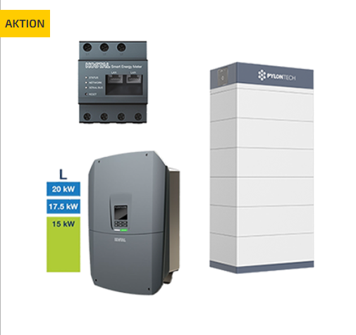 Pylontech + Kostal- Force H3 29.2 + Plenticore L G3 HV-System,15,0-20,0 kW, 29,17 kWh nutzbar,3-phasig