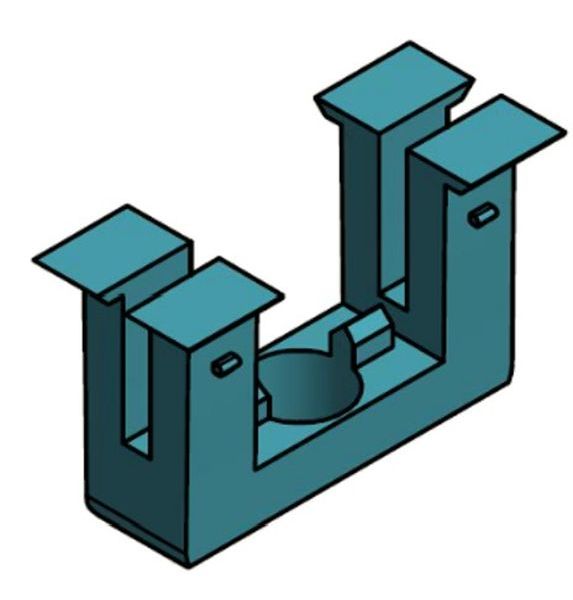 SL Rack Einklickbaustein f. Vierkantmutter M8