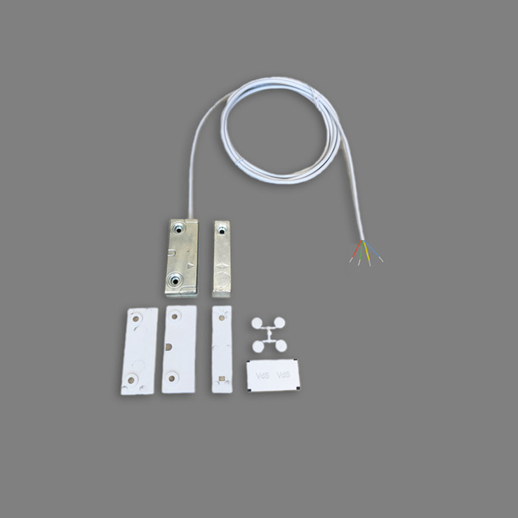 ABI Aufbaumagnetkontakt MK 48 S G3 BMS si - Kl. C, Farbe silber, 5 m Kabel - Art. 21424-5W