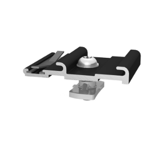 K2 Systems Montagesysteme Insertion rail Kreuzverbinder mit Verdrehsicherung