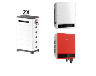 GOODWE Solarspeicher LYNX HOMEF PLUS 2X16.4 H+GW29.9K-ET PLUS+GW60KS-MT HV-SPEICHERSYSTEM, 32,76 KWH NUTZBAR, 3-PHASIG
