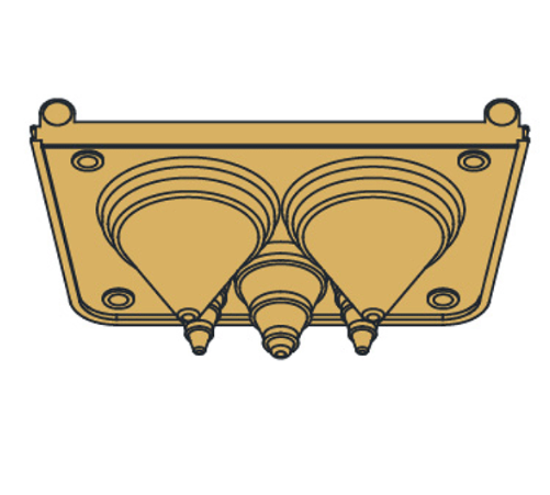 SUNGROW Wechselrichter X-Plate for SG350HX (VPE 5 Stk.) Kabeleinführung für 5 Einzeladern