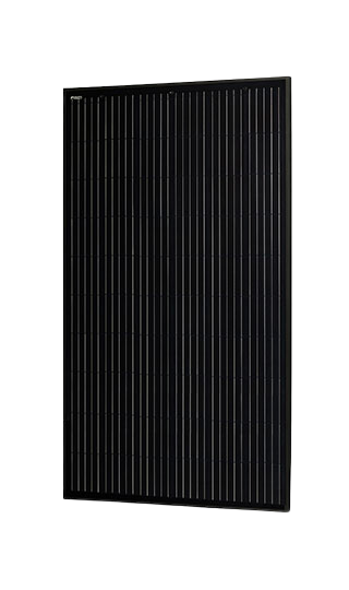 SoliTek Solarmodul BLACKSTAR SOLID Framed 370 Glas-Glas Mono Bifacial 370 Wp Vollschwarz