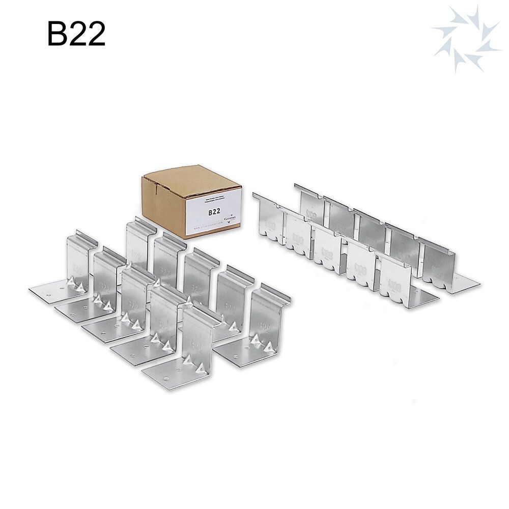 Viridian Dachstuhlhalter für 22 mm Lattung - Packung mit 20 Stück