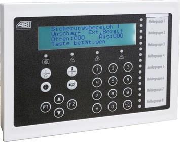 ABI-Sicherheitssysteme LCD-/LED-Bedienteil BC 85-D/L - AP-Ausführung,Gehäuse weiß,Folie schwarz - Art. 14850038