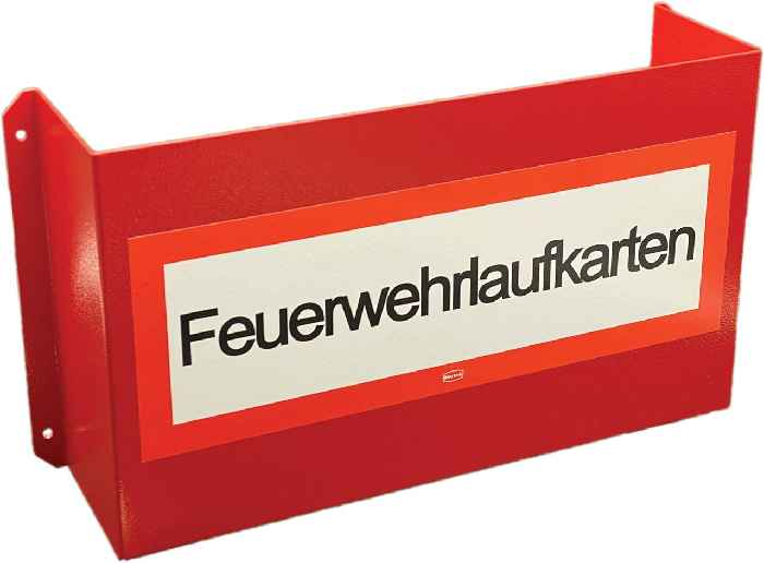 Hertek Feuerwehrlaufkartendepot A4 (für 200 Laufkarten, Metall)