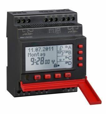 NSC Sicherheitstechnik Funkuhr mit Schaltcomputer (4-Kanalig) - Art. S01444-10