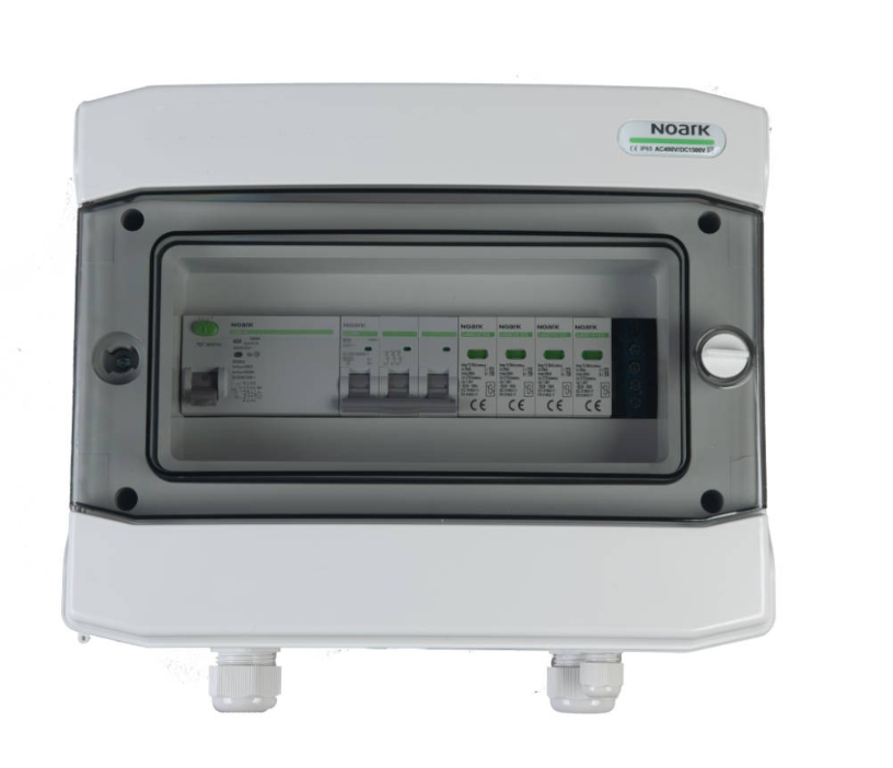 iONTEC AC-Verteilerschrank SOL-524 – 3-phasig | RCD 16 A | Überspannungsschutz Typ 1+2 | Vorgefertigte PV-Verteilung