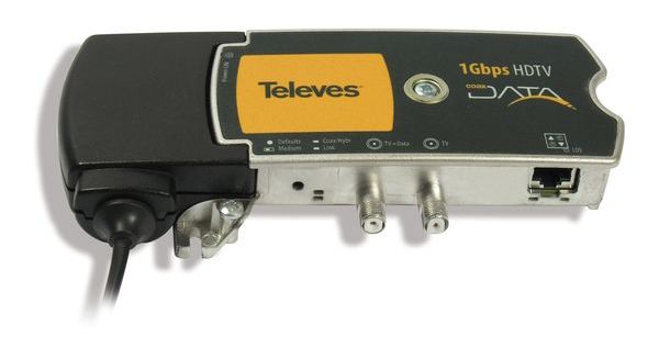 TELEVES Deutschland Adapter Coaxdata Ethernet Hybrid EKA10001RJ45 1000 Mbps 1x RJ45 -Art. 769203