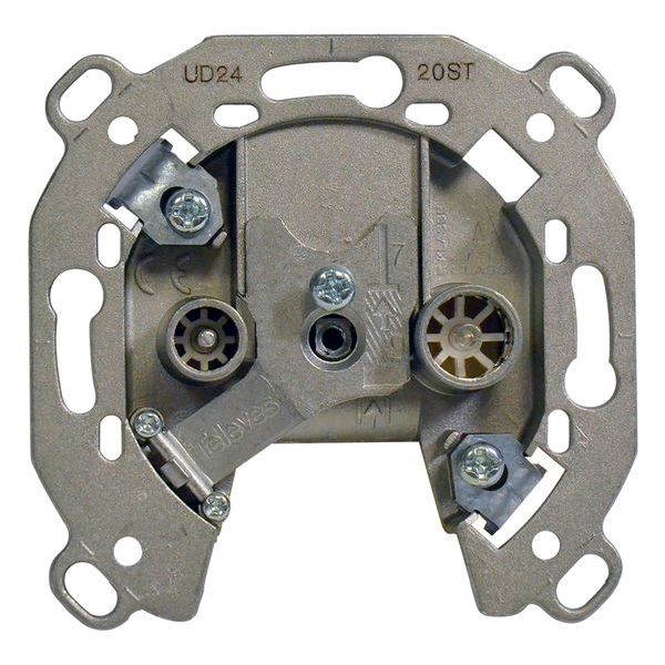 TELEVES Deutschland Durchgangsdose UD2420ST 2fach 5-2400MHz -Art. 523603