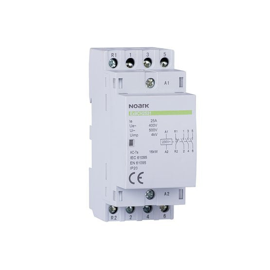 Noark Trennstellen und Anschlusskästen Installationsschütz Ex9CH25 22 230 V 50/60 Hz 25 A