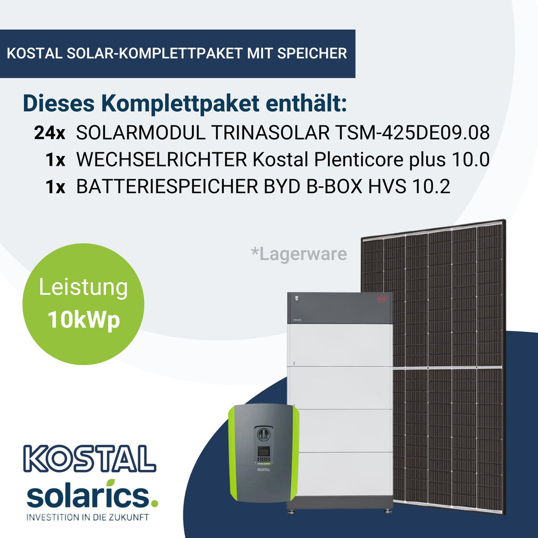 10kWp Kostal Solar-Komplettpaket mit Speicher