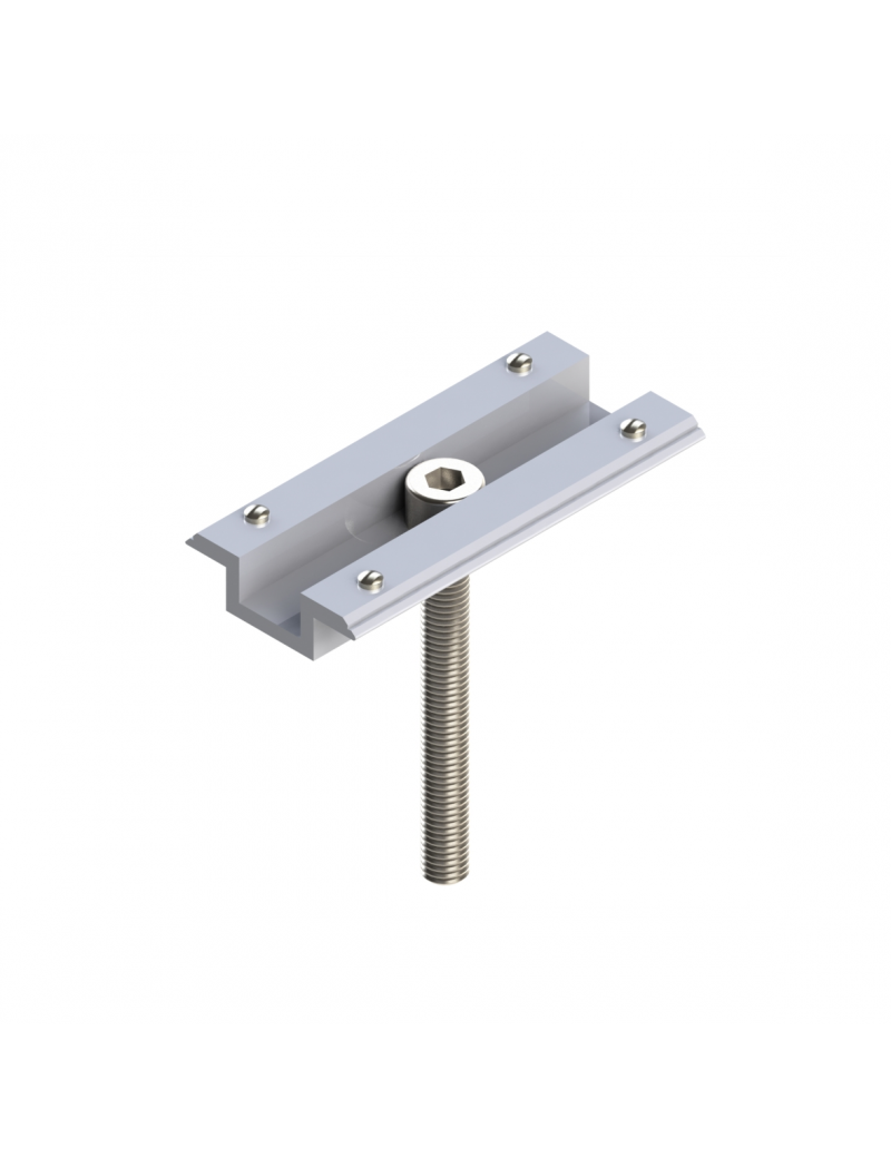 ALUMERO Mittelklemme mit Stiften + Schraube M8x30 Aerocompact
