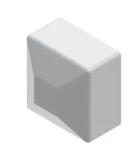 Baks Schutzkappe für Alu-Profil NOPAL40x40SR silbern