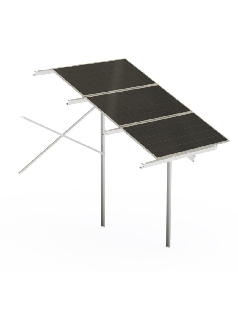Bodenkonstruktion FWD1 HBM 3x1 HORIZONTAL Bifacial