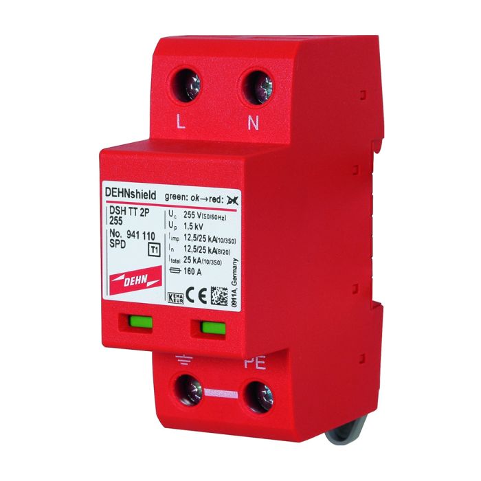 DEHN Überspannungsschutzgerät AC TYP 1 + 2, DSH TN 255, (941 110)