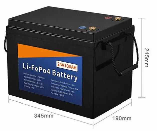 E-AblePower 24V100Ah Lithium-Batterie LiFePo4 2.56 kWh – Solarics GmbH