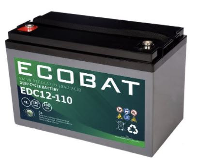 Ecobat Batteriespeicher Batterie EDC12-110 130Ah (f. Steca PLI)