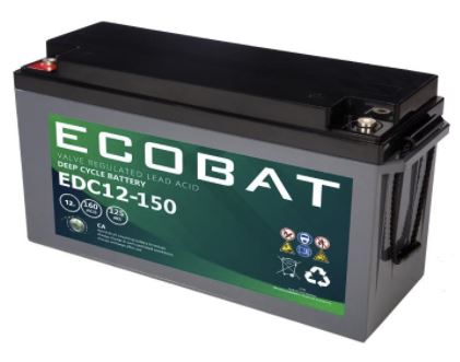 Ecobat Batteriespeicher Batterie EDC12-150 160Ah (f. Steca PLI)
