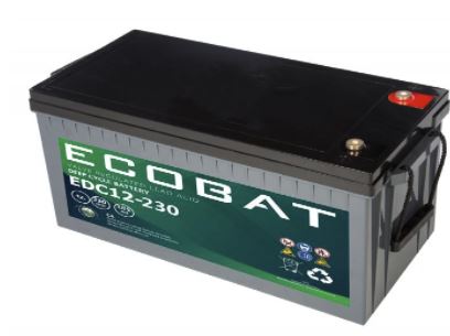 Ecobat Batteriespeicher Batterie EDC12-230 230Ah (f. Steca PLI)