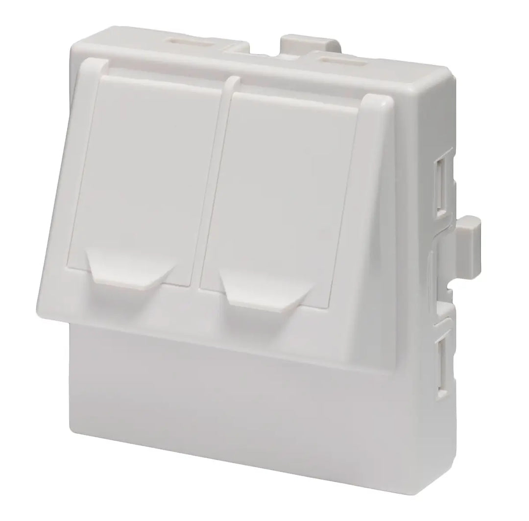 Emiter Doppelmodul-Winkeladapter doppelt 2xRJ45