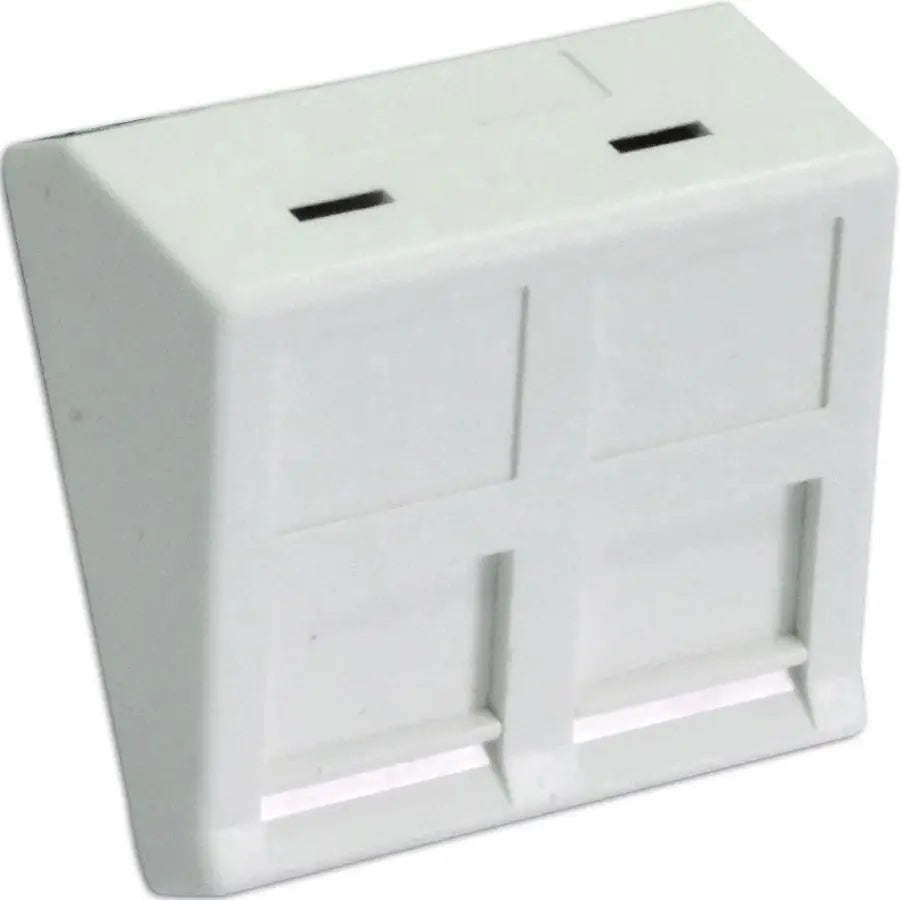 Emiter Winkeladapter 2 Module 45x45 mm für 2xRJ45 oder 2xRJ12